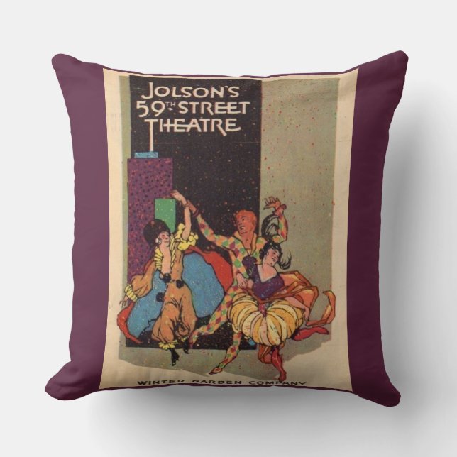1923 Al Jolsons teaterleksaksskydd Kudde (Framsida)