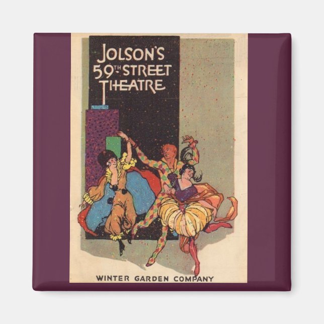 1923 Al Jolsons teaterleksaksskydd Magnet (Framsidan)