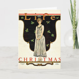 1923 års julillustration av Coles Phillips Helgkort