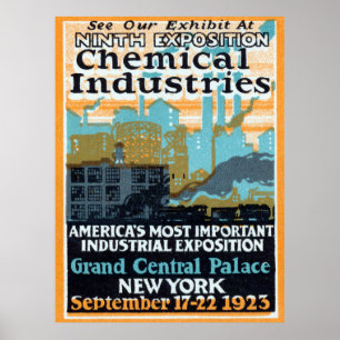 1923 Chemical Industry Exposition Poster
