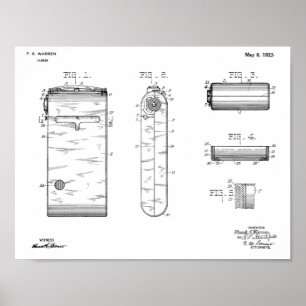 1923 Compact Camera Patent Art Teckning Skriv ut Poster