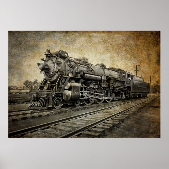1923 CRESCENT BEGRÄNSAD STEAM LOCOMOTIVE POSTER (Framsidan)