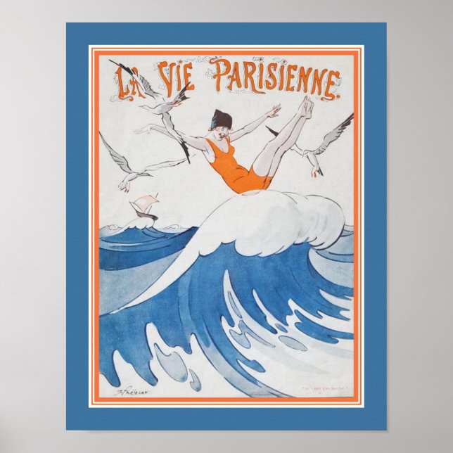 1923 Deco La Vie Parisienne Cover Poster (Framsidan)