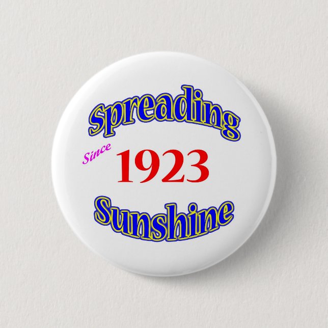 1923 fördelande solsken knapp (Framsida)