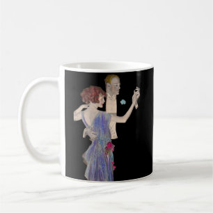 1923 Pälsburkar och skjortor Leyendecker och Kaffemugg