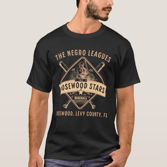 1923 Rosewood Stars Negro League Baseball Legacy T Shirt (Framsida)