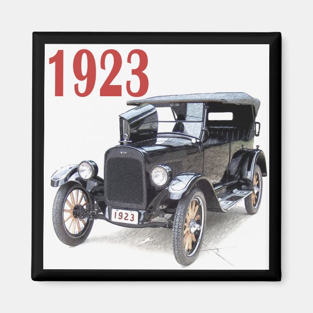 1923 TOURING CAR MAGNET (Framsidan)