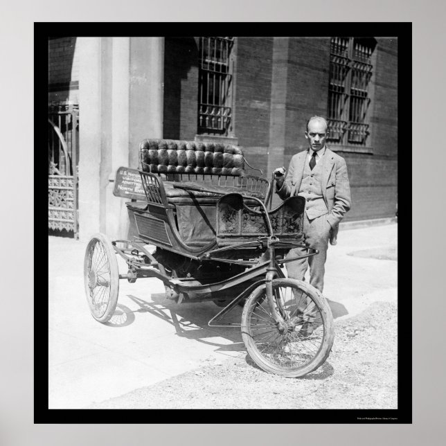 1924 års första pris med tre hjul poster (Framsidan)