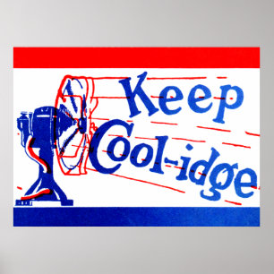 1924 behålla Coolidge Poster