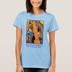 1924 brittisk Art Deco-resa Horace Taylor-affisch T Shirt