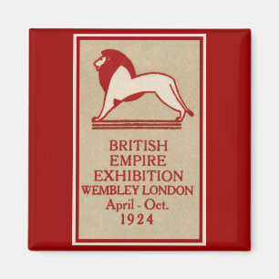 1924 brittiska väldeutställningaffisch magnet