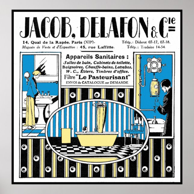 1924 Fransk RVS-reklam Poster (Framsidan)