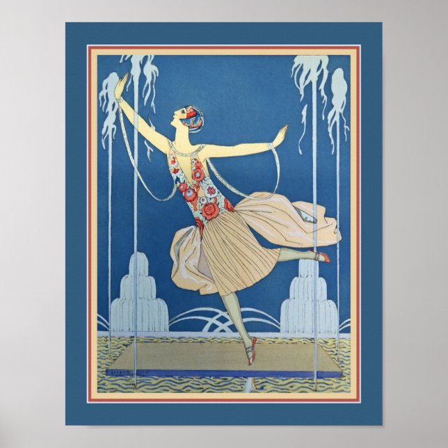 1924 George Barbier Art Deco Poster (Framsidan)