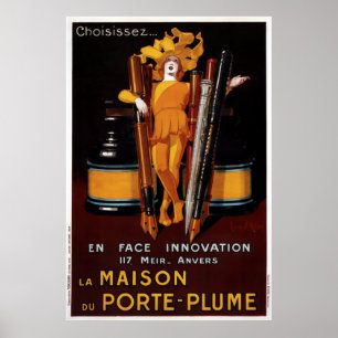 1924 Jean D'ylen-la Maison Du Porte-plume Poster