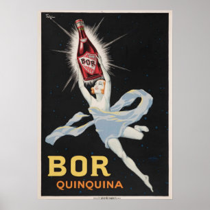 1924 🍾 Joseph-Charles Paris Bor Quinquina Vin Poster