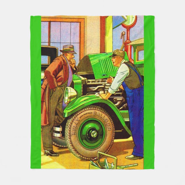 1924 Kelly Springfield ballong däck ad Fleecefilt (Framsidan)