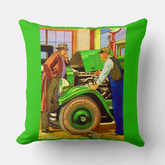 1924 Kelly Springfield ballong däck ad Kudde (Framsida)