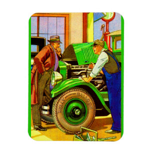 1924 Kelly Springfield ballong däck ad Magnet