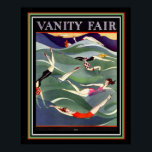 1924 Vanity Fair Deco Swimdress Cover 16 x 20 Poster<br><div class="desc">Öga-Catching,  1924 Art Deco,  Vanity Fair Swimdress Cover Poster</div>