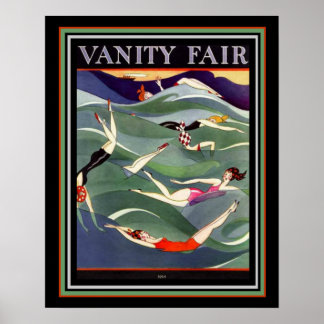 1924 Vanity Fair Deco Swimdress Cover 16 x 20 Poster