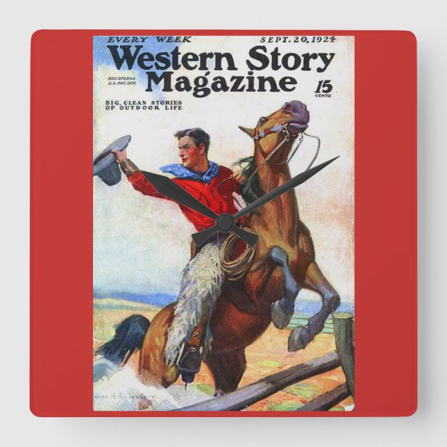 1924 Westernt magasin Fyrkantig Klocka (Framsida)