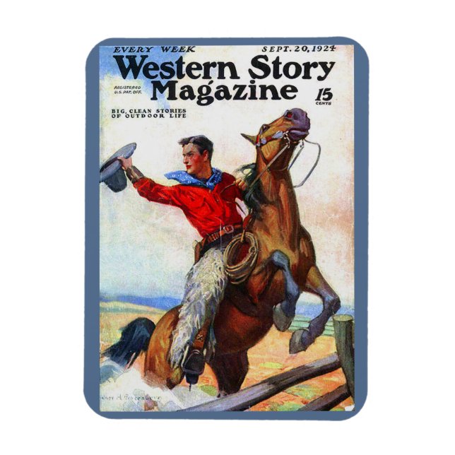 1924 Westernt magasin Magnet (Vertikal)