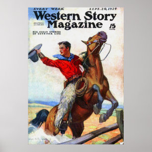 1924 Westernt magasin Poster