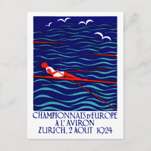 1924 Zürich Rending Poster Vykort