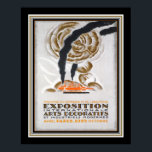 1925 Art Deco Paris Exposition Poster<br><div class="desc">1925 Reklam för Paris Art Deco Exposition- 16x20 som visas här men som finns i andra storlekar och även i arbetsyta.</div>