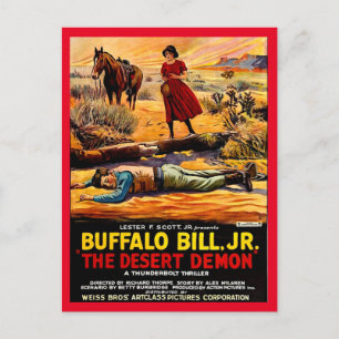 1925 Buffalo Bill, Jr. - Desert Demon-filmen poste Vykort