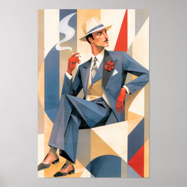 1925 Elegant Man Poster (Framsidan)