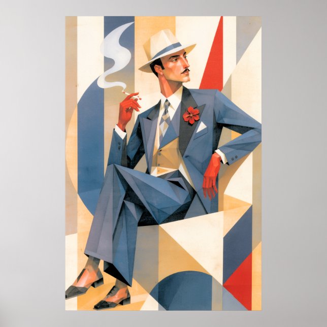 1925 Elegant Man Poster (Framsidan)