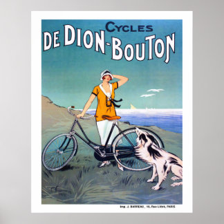 1925 Fransk cykelreklam Poster