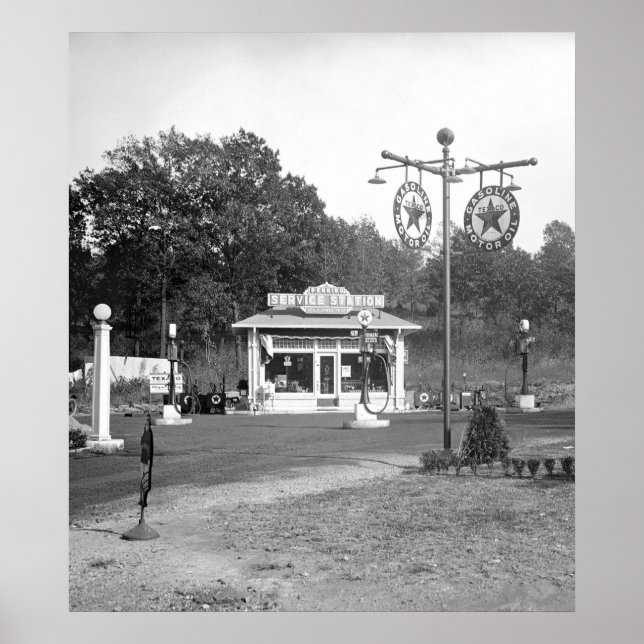 1925 Gamla gasen Station Poster (Framsidan)