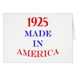 1925 gjorde i Amerika Hälsningskort