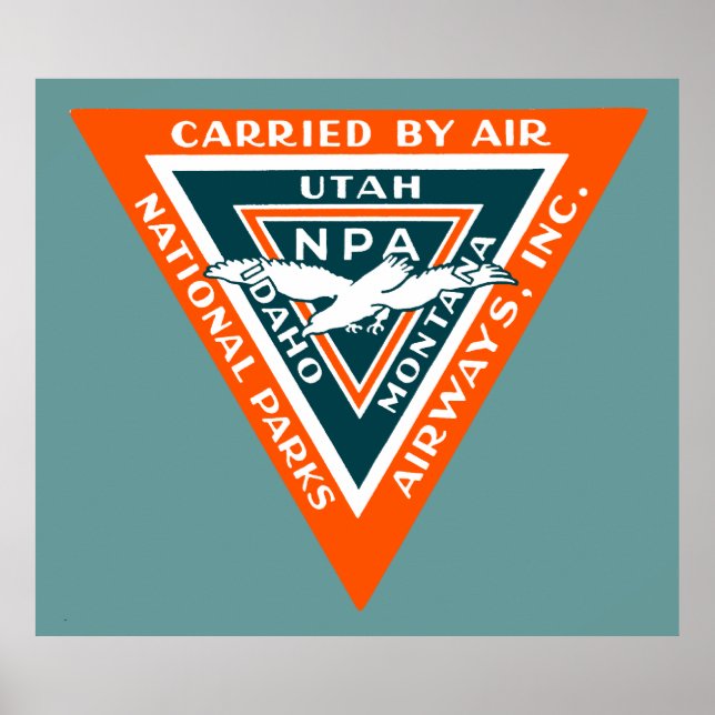 1925 National Parker Airways Poster (Framsidan)