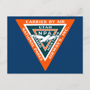 1925 National Parker Airways Vykort