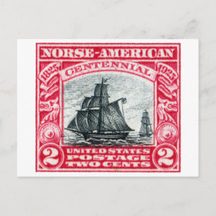 1925 Norse American Frimärke Vykort
