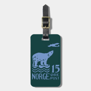 1925 norska polara björn bagagebricka