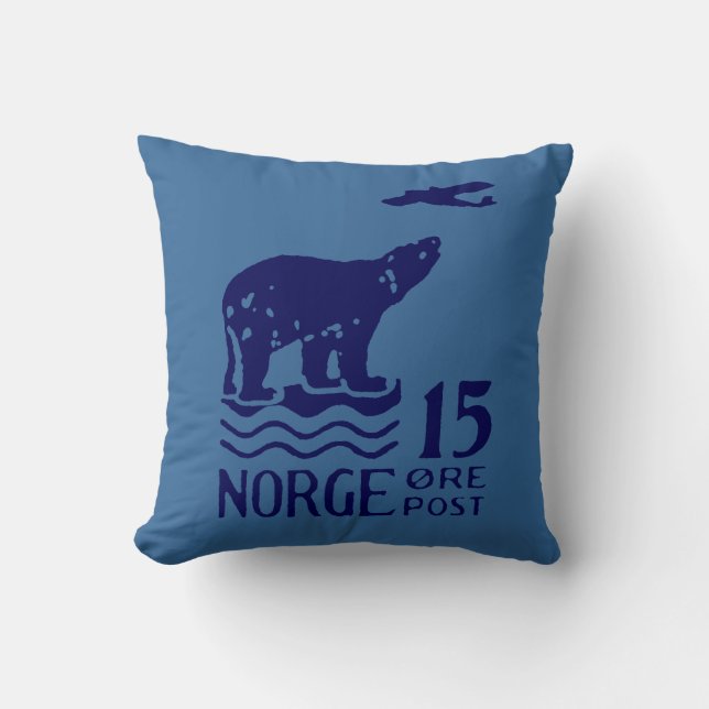 1925 Norskt Polar Björn Kudde (Framsida)