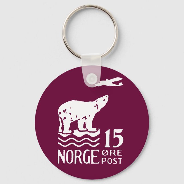 1925 Norskt Polar Björn Nyckelring (Framsida)