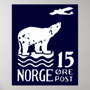 1925 Norskt Polar Björn Poster