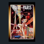 1925 Poster Foire de Paris Eiffel Torn Art Deco<br><div class="desc">Foire De Paris Fransk vintage art deco poster tryckt på 1920 års reklammässa Paris med Eiffel Torn.</div>