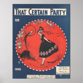 1925 SOM VISSA PARTY POSTER