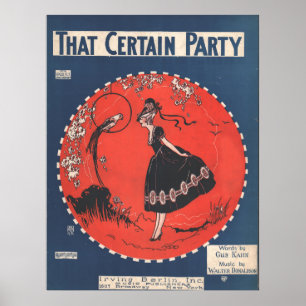 1925 SOM VISSA PARTY POSTER