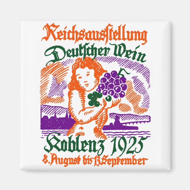 1925 Tyska Vin-festivalen Magnet (Framsidan)