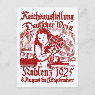 1925 Tyska Vin-festivalen Vykort
