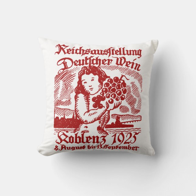 1925 tyska vinfestival kudde (Framsida)