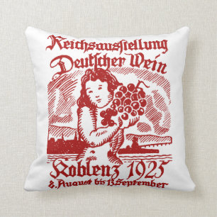 1925 tyska vinfestival kudde