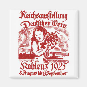1925 tyska vinfestival magnet